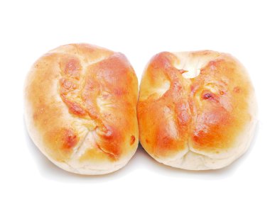 Patty beyaz zemin üzerine