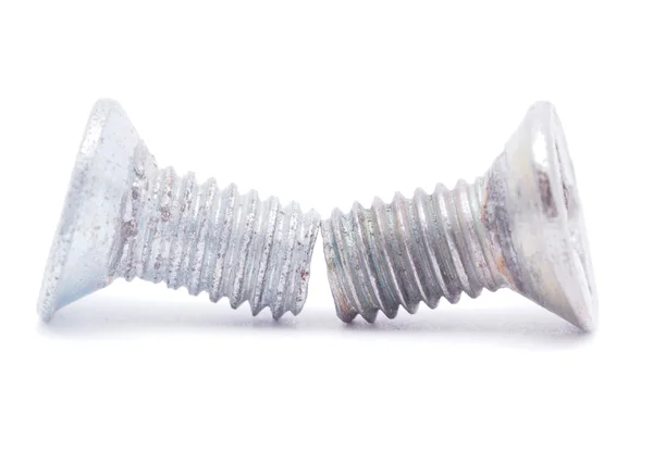 Screw on white background — Stock Photo, Image