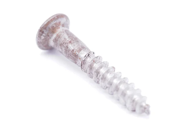 Screw on white background — Stock Photo, Image