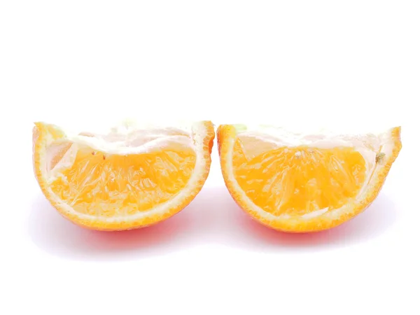 Mandarine sur fond blanc — Photo
