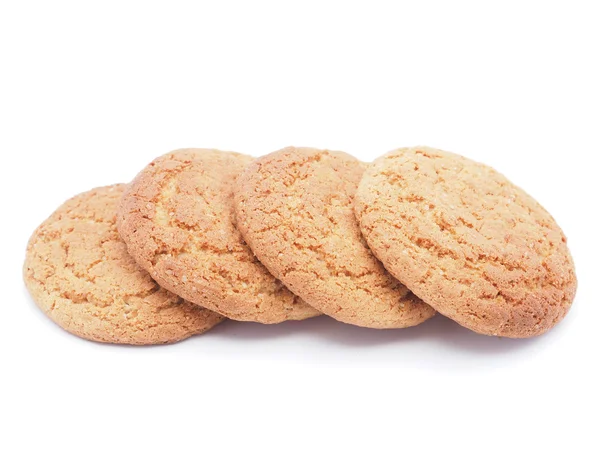 Cookies auf weißem Hintergrund — Stockfoto