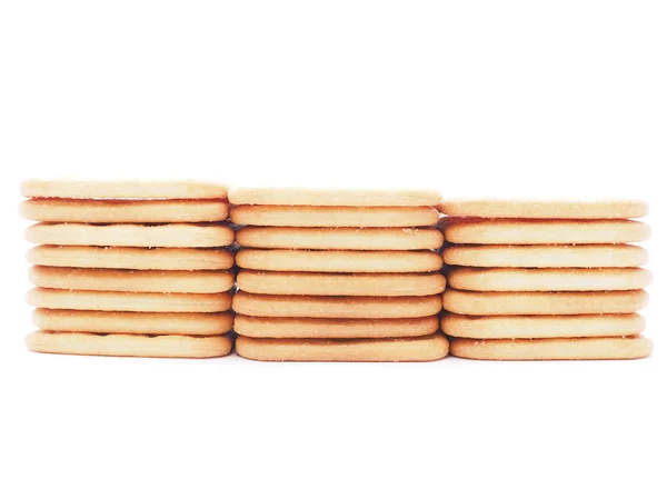 Cookies op een witte achtergrond — Stockfoto