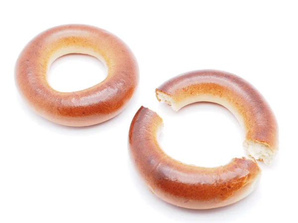 Bagels on a white background — Stock Photo, Image