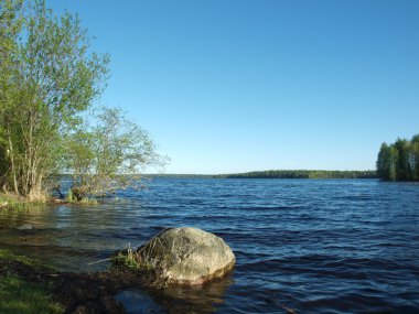 Karelia 'daki güzel göl