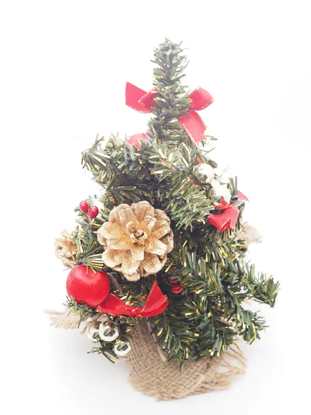 Christmas tree on a white background — Stock Photo, Image
