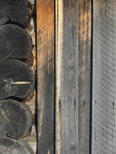 Logboek voor houten muren. achtergrond — Stockfoto