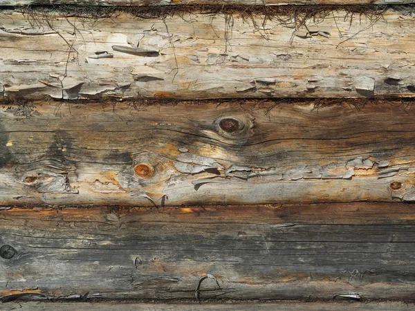 Ścian drewnianych z logami. tło — Zdjęcie stockowe