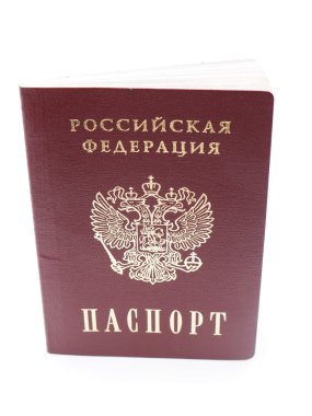beyaz zemin üzerine Rus pasaportu