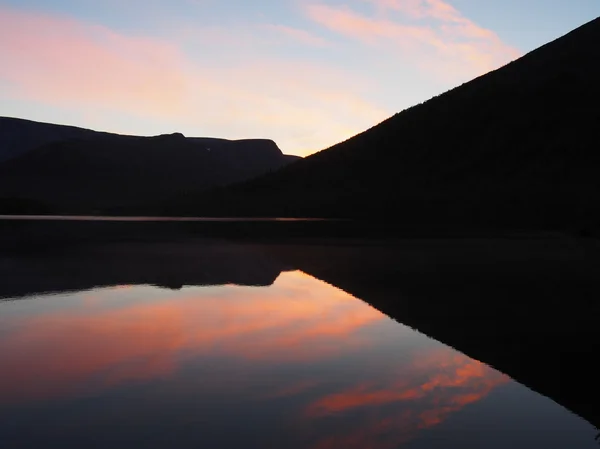 山中湖の夕日 — ストック写真
