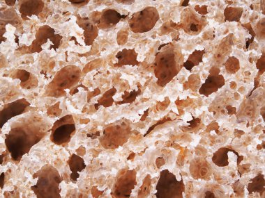 Beyaz arkaplanda ekmek