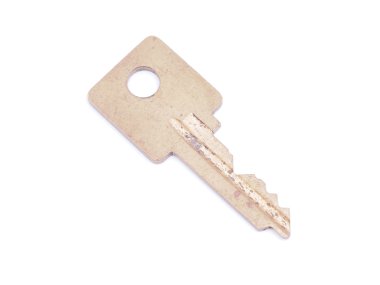 Beyaz arkaplanda anahtar