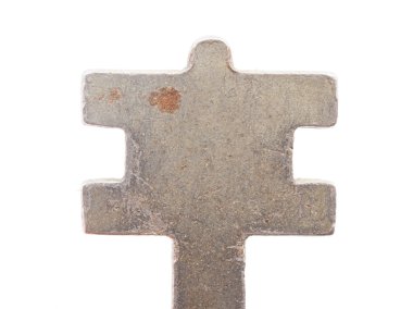 Beyaz arkaplanda anahtar