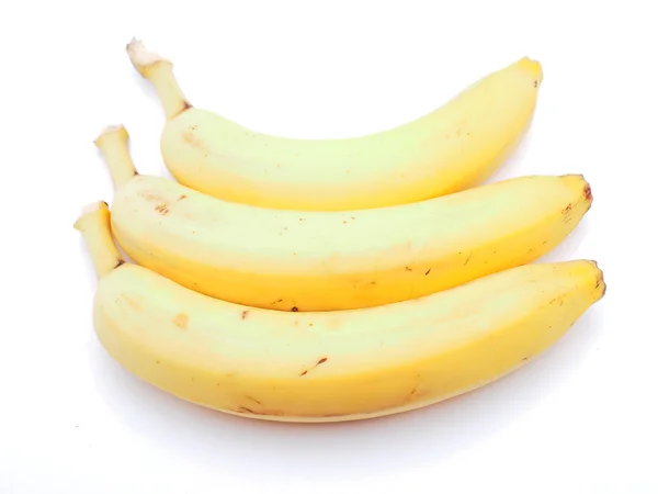Plátanos sobre fondo blanco —  Fotos de Stock