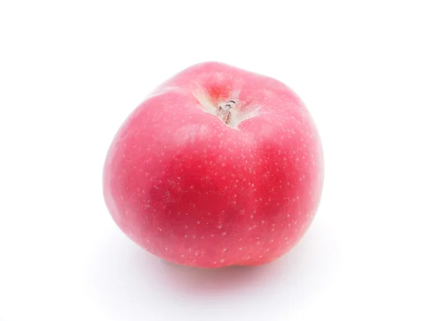 Manzana sobre un fondo blanco —  Fotos de Stock