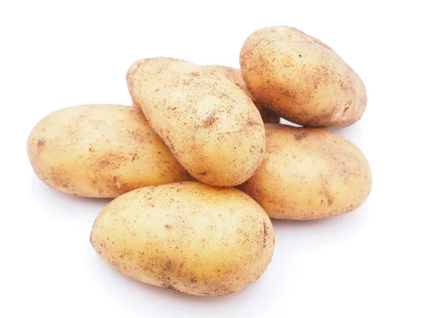 Patatas sobre un fondo blanco —  Fotos de Stock