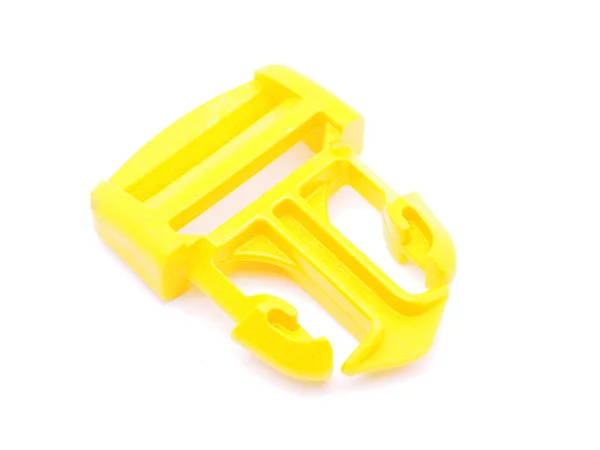 Plastic buckle on a whita background — Stock Photo, Image