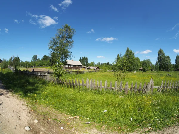 Weg in het dorp — Stockfoto