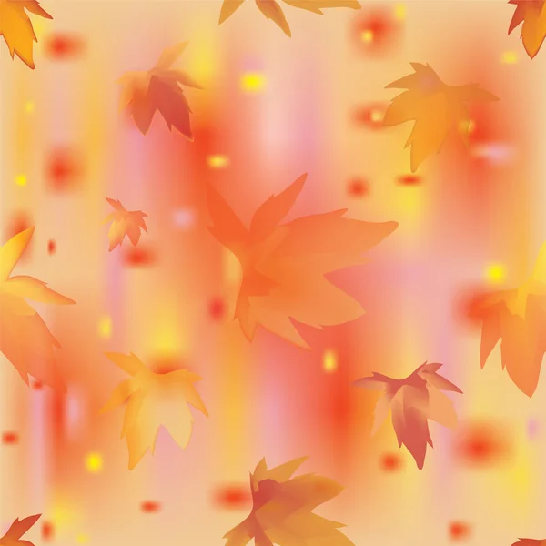 Осенние листья бесшовные. Векторная иллюстрация — стоковый вектор
