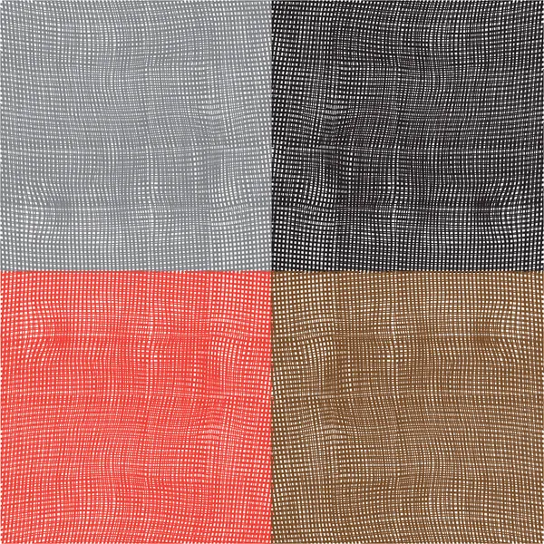 çizgili ve kareli dalgalı dokular grunge kümesi. vektör tasarımı