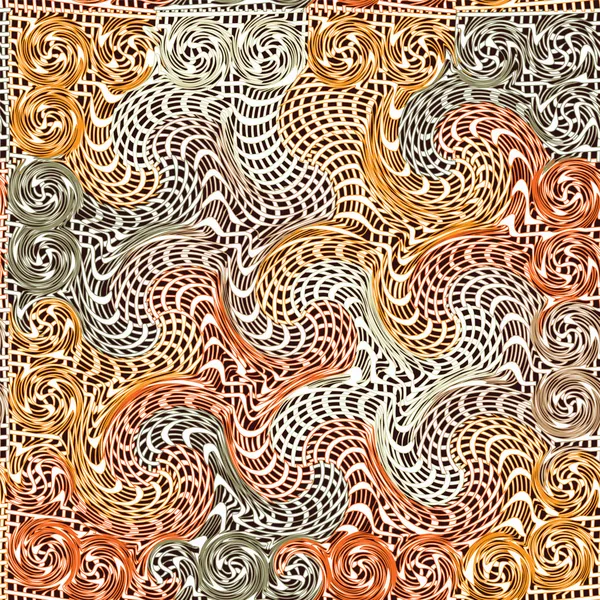 Grunge dalgalı pastel renklerde seamless modeli kapitone