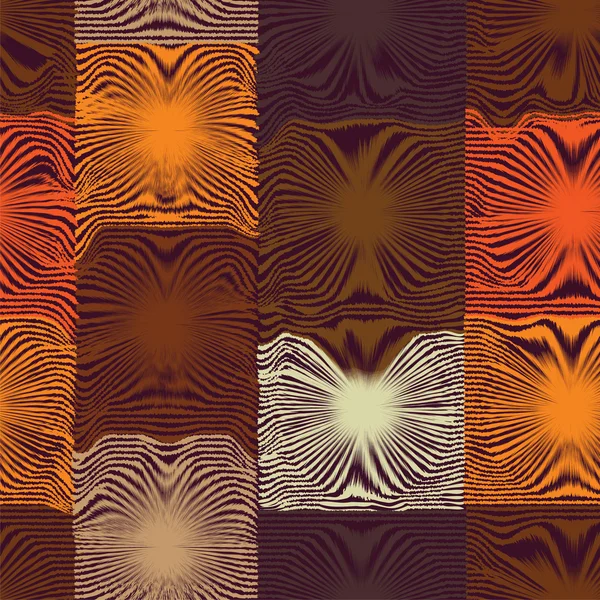 Grunge rutiga täcke färgglada seamless mönster — Stock vektor