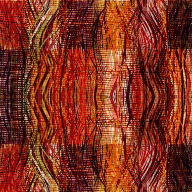 Damalı patchwork renkli çizgili bacground örgü