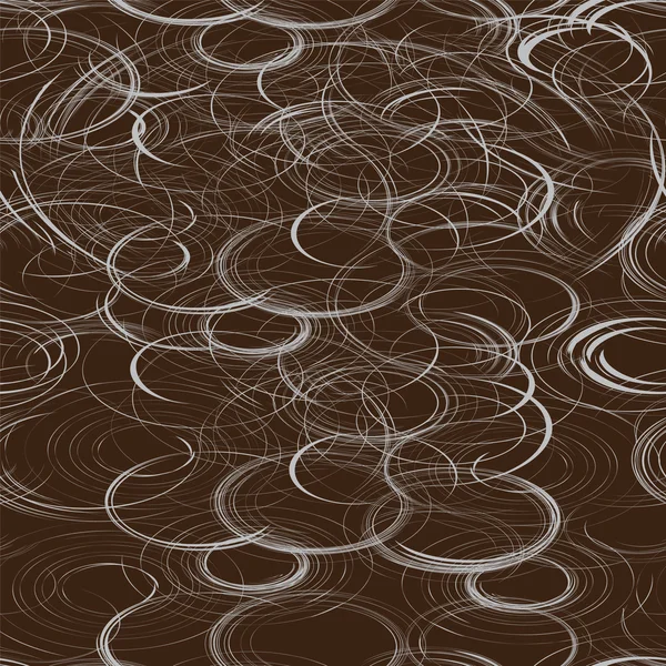 Seamless pattern with grunge grey circles on dark background — Stok Vektör