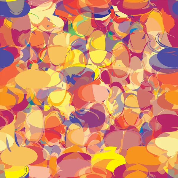 Nahtloses Muster mit bunten chaotischen Grunge-Ovals — Stockvektor