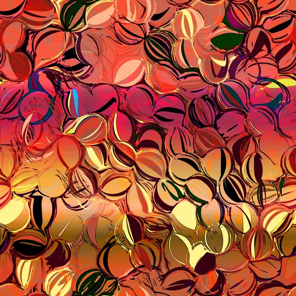 Безшовний гранжевий круглий і смугастий барвистий фон — стокове фото