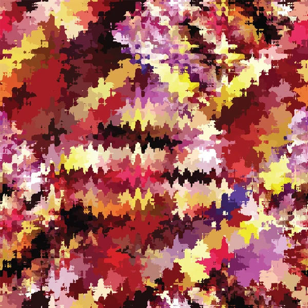 Grunge manchado y rayado arco iris patrón sin costura — Vector de stock