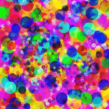 Derma daireler ve konfeti şenlikli glitter arka plan