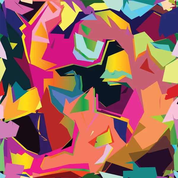 Гранж окрашенный хаотичный красочный бесшовный рисунок — стоковый вектор