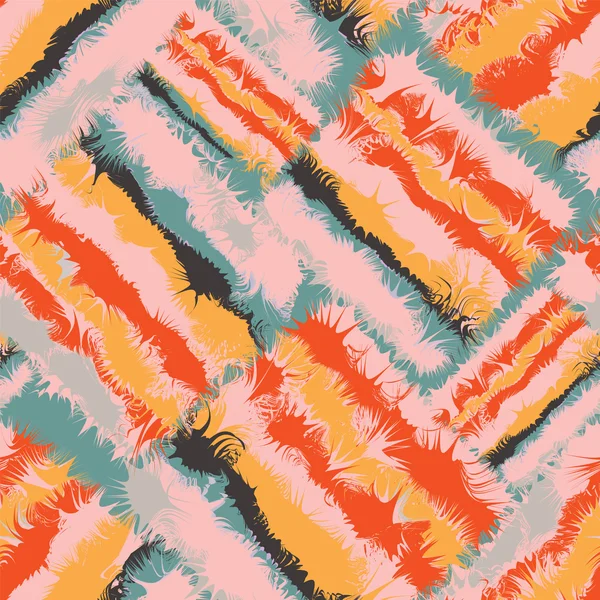 Grunge çizgili ve kareli renkli seamless modeli