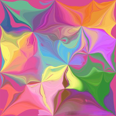 Grunge lekeli ve swirled gökkuşağı seamless modeli