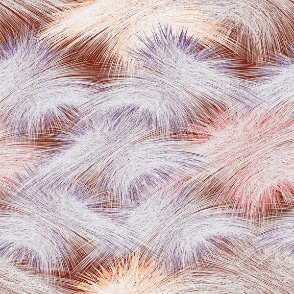 Nahtloses Muster Mit Grunge Gestreiften Groben Bogenelementen Pastellweiß Rot Violett — Stockvektor