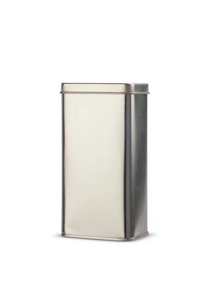 Silver tin — Stock Photo, Image