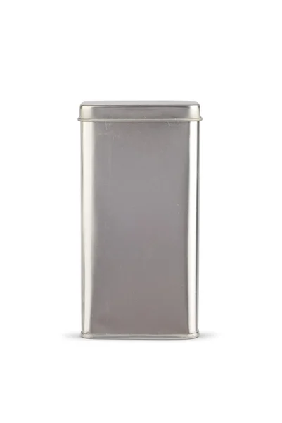Silver tin — Stock Photo, Image