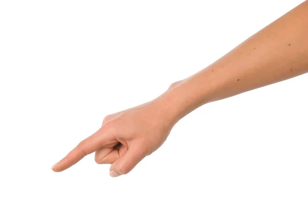 işaret, dokunmadan veya tuşuna basarak el