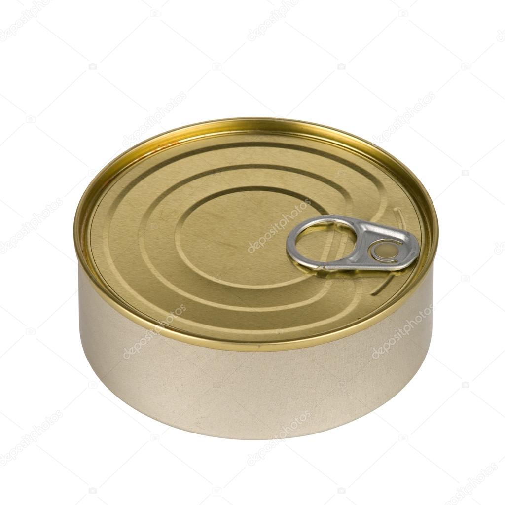 Tin of canned food.