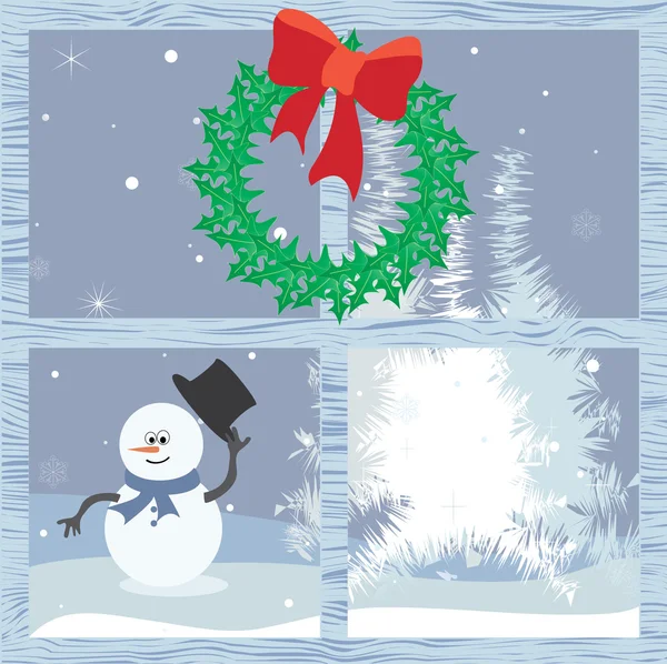 Noel zamanı pencereden