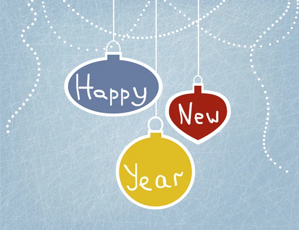 Noel topları ile kart