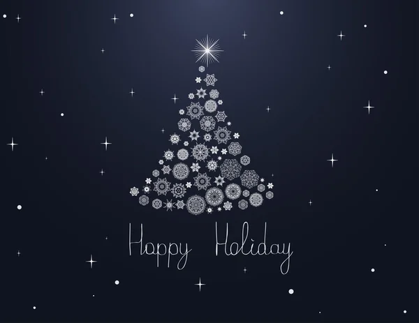 Noel ağacı kar taneleri yapılan