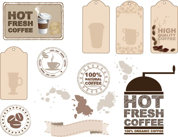 Элементы дизайна кофе — стоковый вектор
