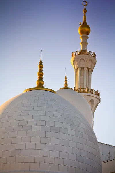 Abu Dabi Şeyh zayed Ulu Camii, Birleşik Arap Emirlikleri - Stok İmaj