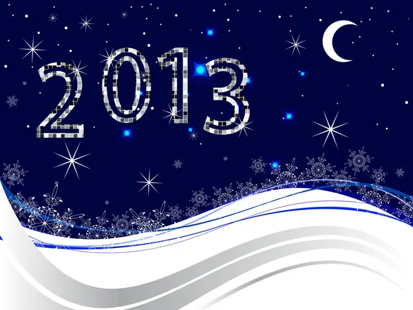 新しい年の前夜 2013 — ストックベクタ