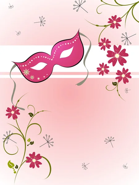 Masque floral — Image vectorielle