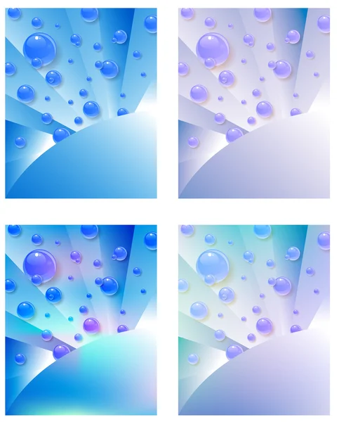 Water bubbles — Stock Vector