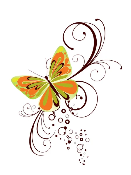 Летняя бабочка — стоковый вектор