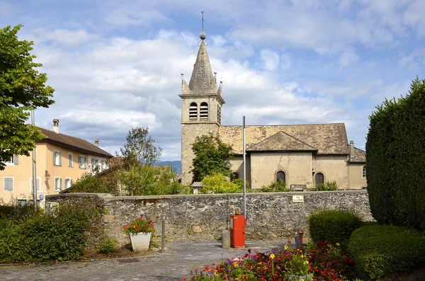 Church at Nernier in France — Stock Photo, Image