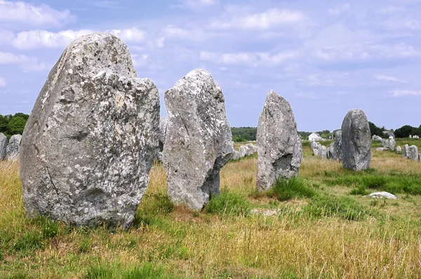 Pedras em pé em Carnac, na França — Fotografia de Stock
